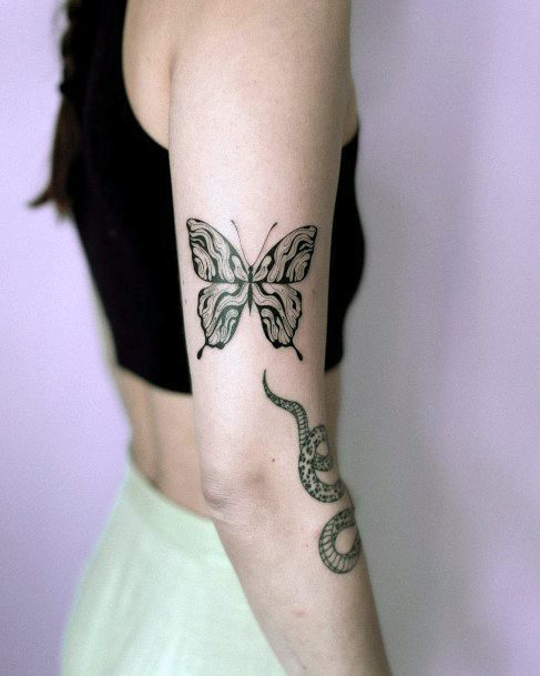 Marble Tattoo Design Ideas For Girls