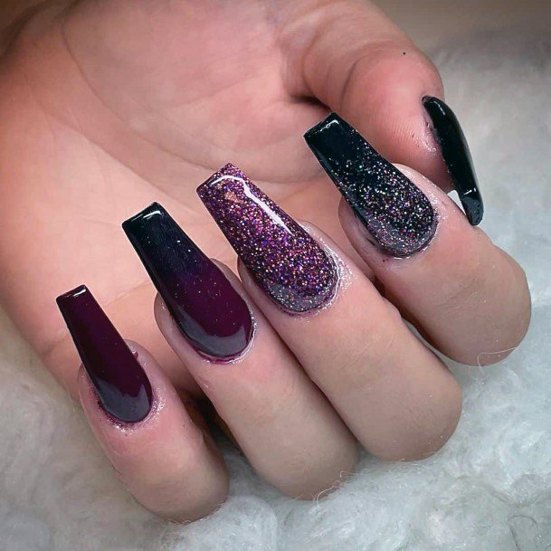 Maroon And Blackic Womens Maroon And Black Nail Designs