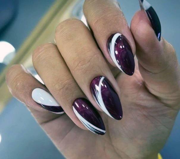 Maroon Dress Womens Feminine Maroon Dress Nails