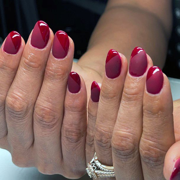 Maroon Dress Womens Nails