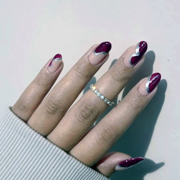 Maroon Dressic Womens Maroon Dress Nail Designs