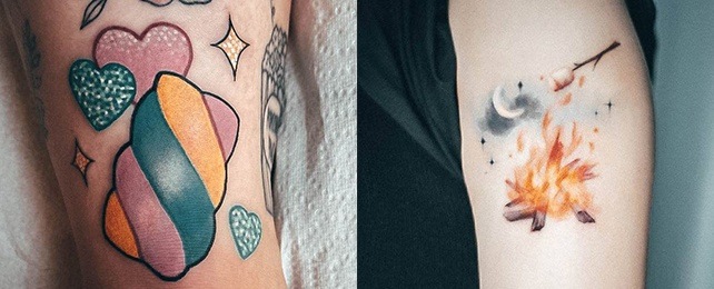 Top 50 Best Marshmallow Tattoos For Women – Confectionery Design Ideas