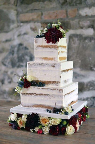 Marvellous 3 Tier Wedding Cake Women