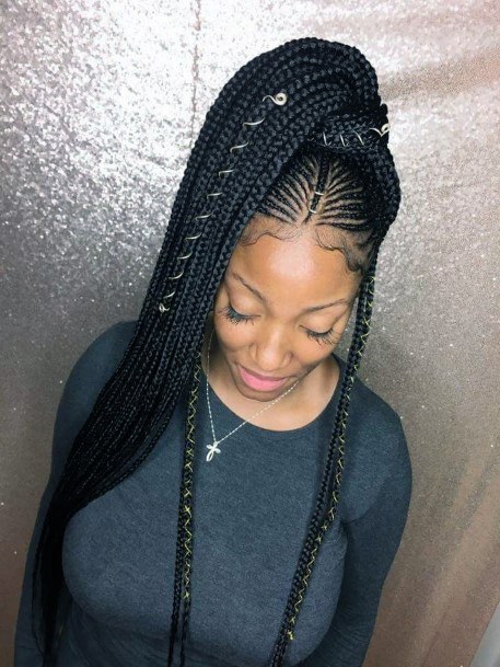 Marvellous Braided Ponytail Hairstyle For Black Women