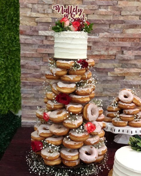 Marvellous Donut Wedding Cake