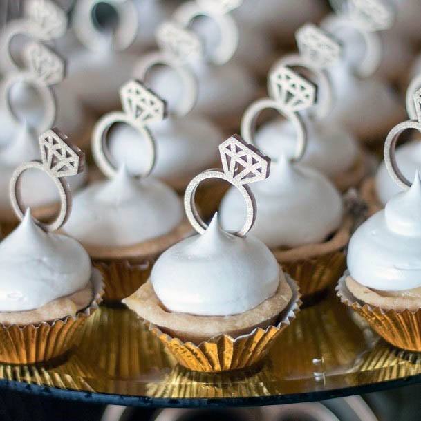 Marvelous Cupcake Cute Wedding Ring Desert Ideas