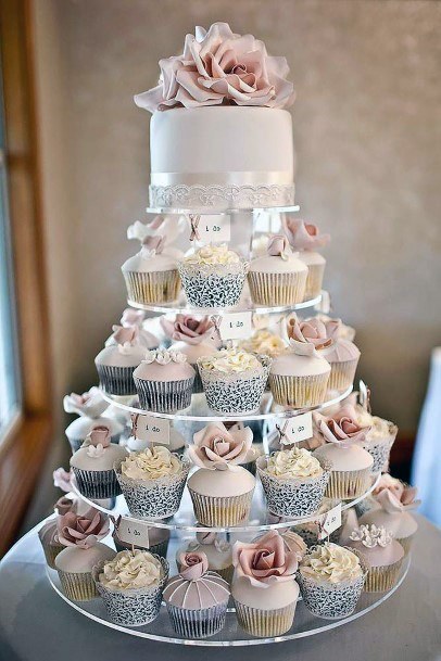 Marvelous Floral Soft Pink Yellow Cupcake Ideas For Wedding Ideas