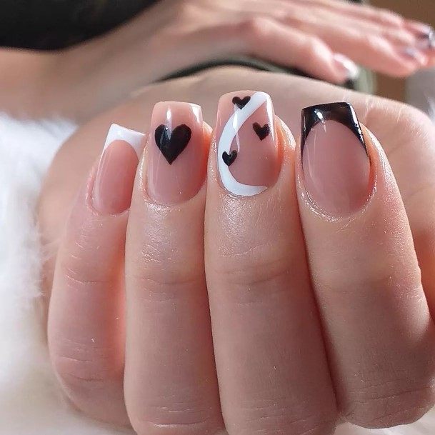 Marvelous Womens Nails Black And White