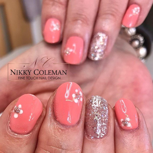 Marvelous Womens Nails Bright Coral