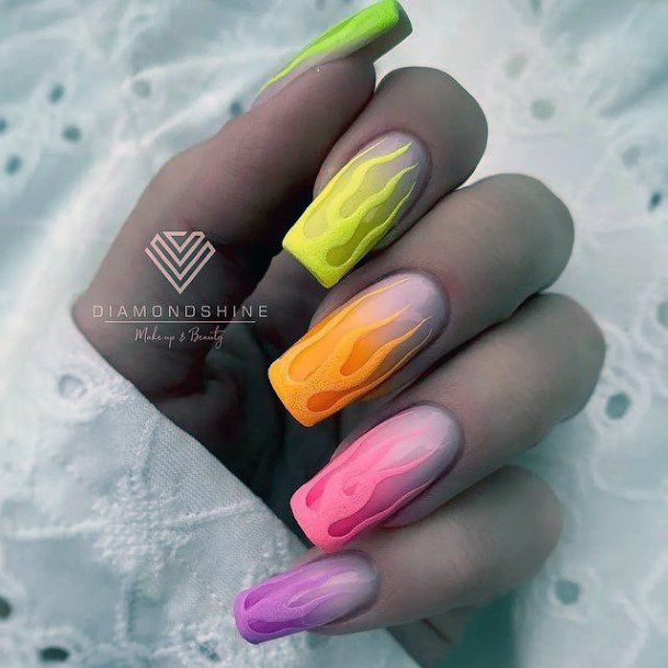 Marvelous Womens Nails Bright Summer