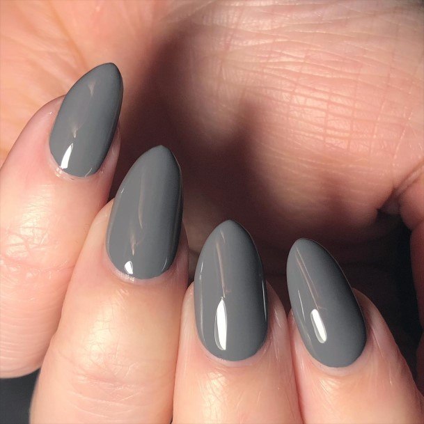 Marvelous Womens Nails Dark Grey