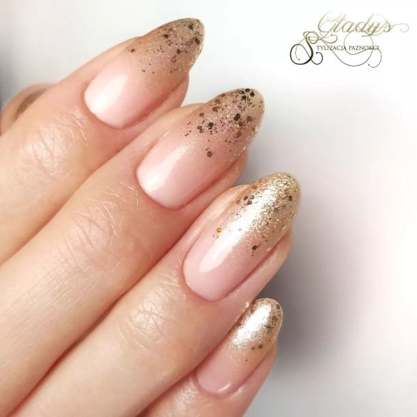 Marvelous Womens Nails Gold Ombre