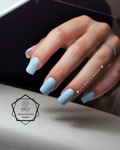 Marvelous Womens Nails Light Blue