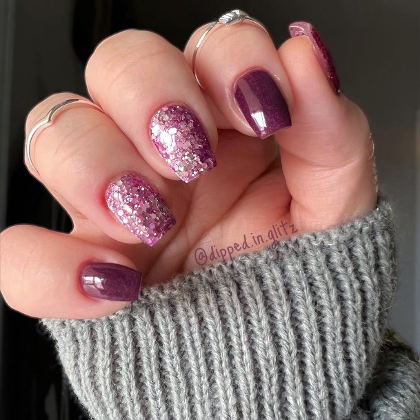 Marvelous Womens Nails Maroon And Pink