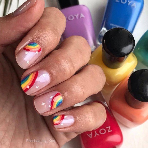 Marvelous Womens Nails Rainbow