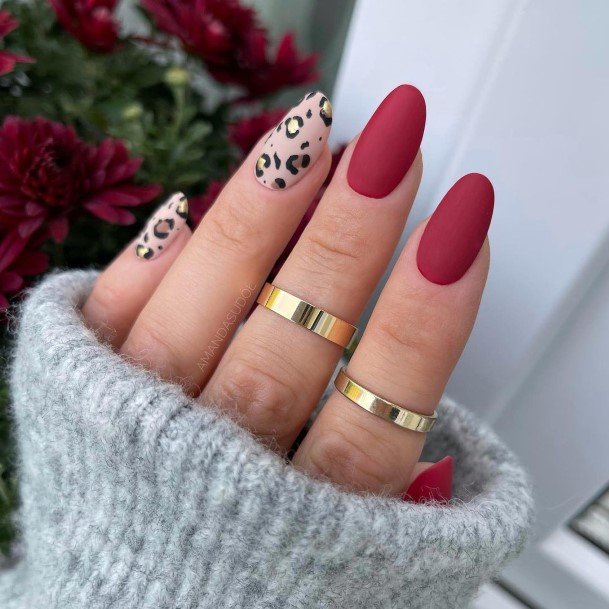 Marvelous Womens Nails Red And Black