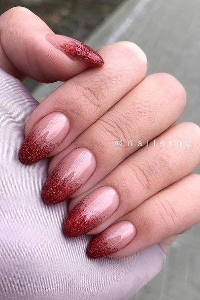 Marvelous Womens Nails Red And Nude