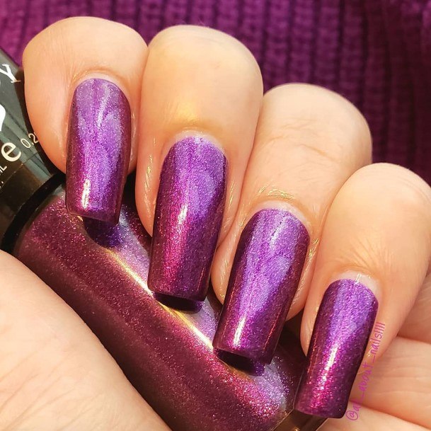 Marvelous Womens Nails Red And Purple