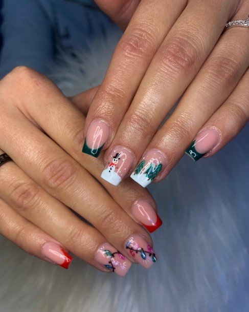 Marvelous Womens Nails Snowman