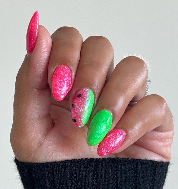 Marvelous Womens Nails Watermelon