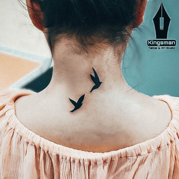 Marvelous Womens Tattoos Back Of Neck