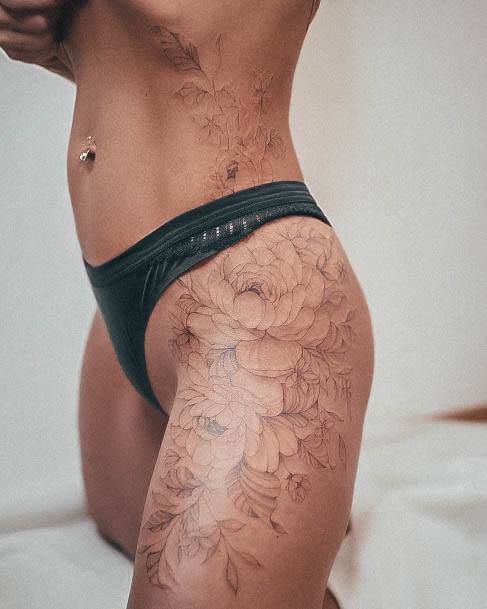 Marvelous Womens Tattoos Black And White