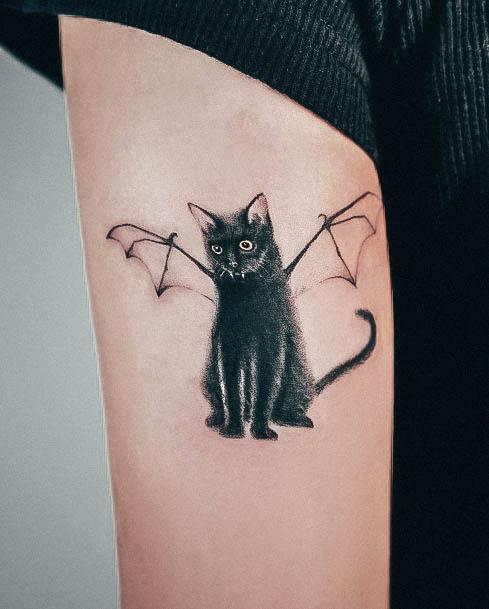 Marvelous Womens Tattoos Black Cat