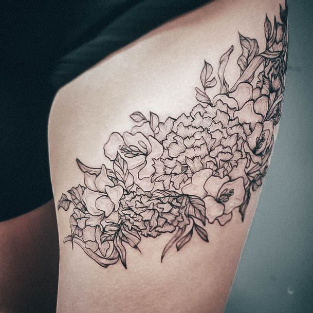 Marvelous Womens Tattoos Carnation