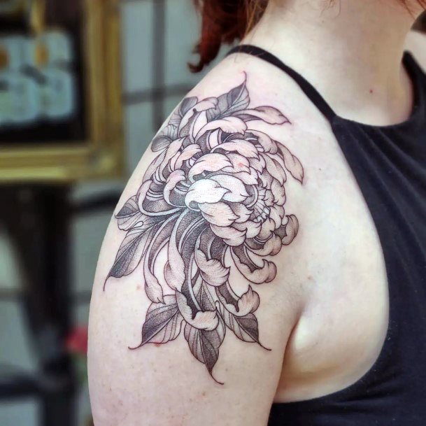 Marvelous Womens Tattoos Chrysanthemum