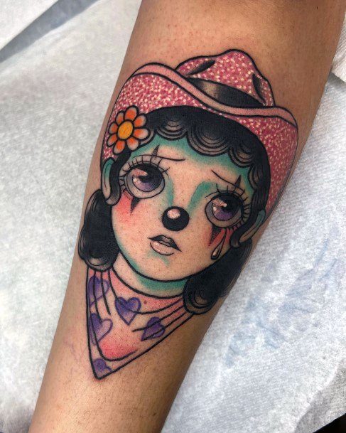 Marvelous Womens Tattoos Clown