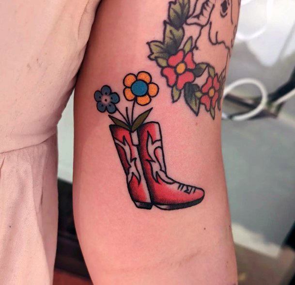 Marvelous Womens Tattoos Cowboy Boot