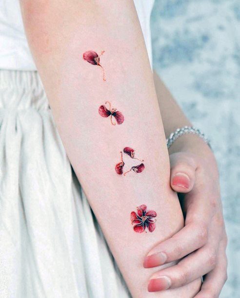 Marvelous Womens Tattoos Flower Petal