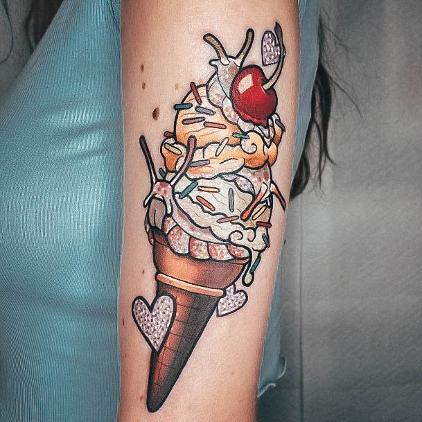 Marvelous Womens Tattoos Food