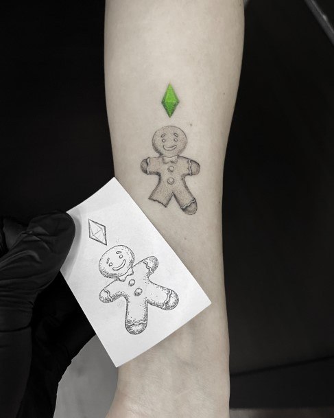 Marvelous Womens Tattoos Gingerbread Man