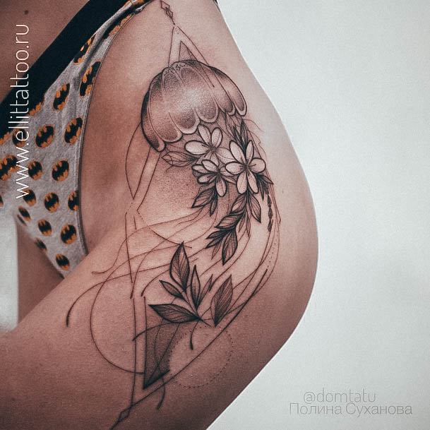 Marvelous Womens Tattoos Jellyfish