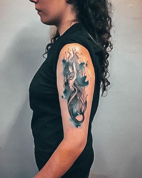 Marvelous Womens Tattoos Mermaid