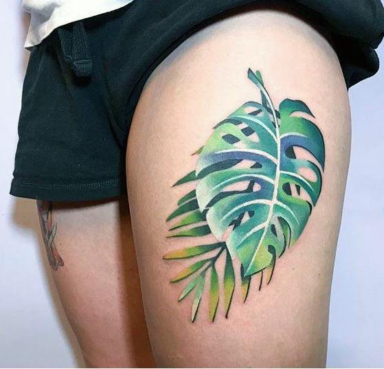 Marvelous Womens Tattoos Monstera