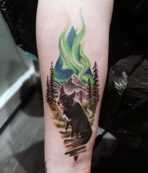 Marvelous Womens Tattoos Northern Lights