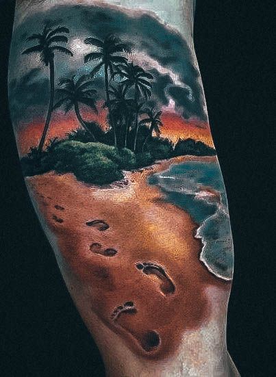 Marvelous Womens Tattoos Palm Tree