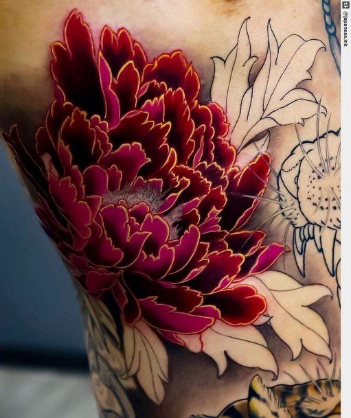 Marvelous Womens Tattoos Peony