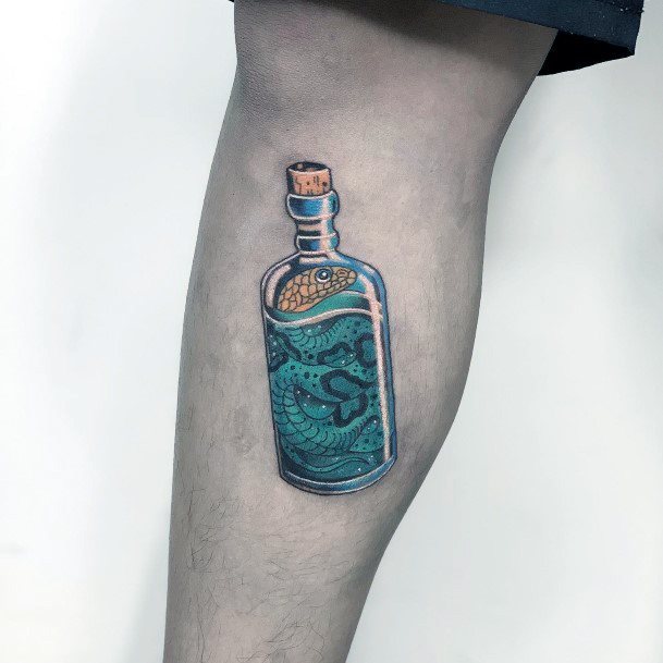 Marvelous Womens Tattoos Poison Bottle