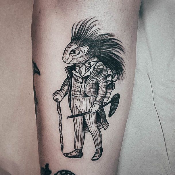 Marvelous Womens Tattoos Porcupine