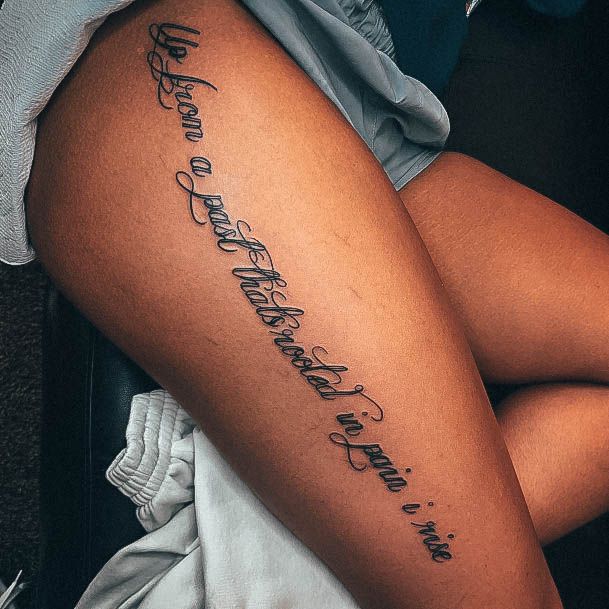 Top 100 Best Tattoo Quotes For Women - Inspiring Word Design Ideas