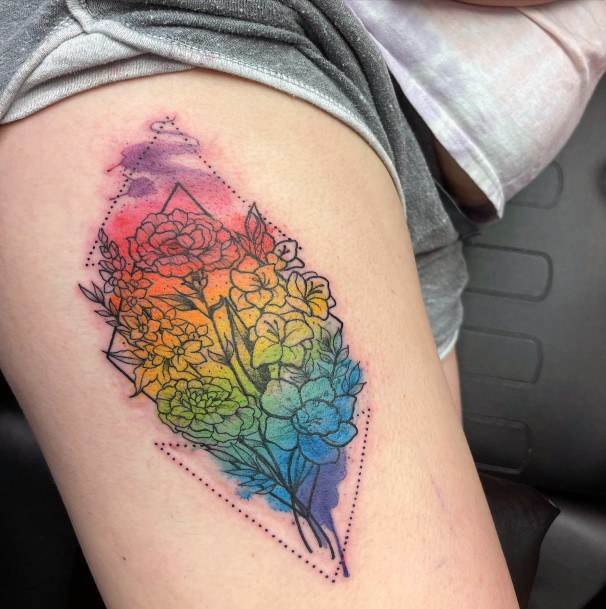 Marvelous Womens Tattoos Rainbow