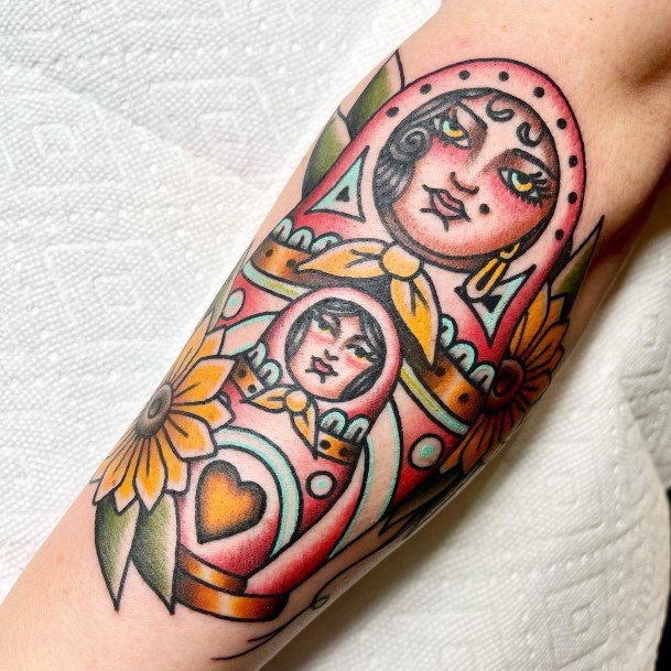 Marvelous Womens Tattoos Russian Nesting Doll Matryoshka