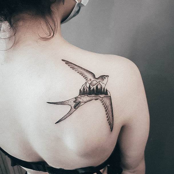 Marvelous Womens Tattoos Small Sparrow