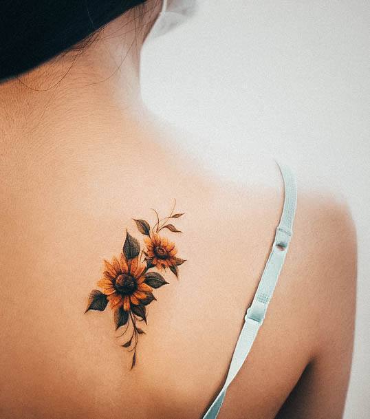 Marvelous Womens Tattoos Small Sunflower