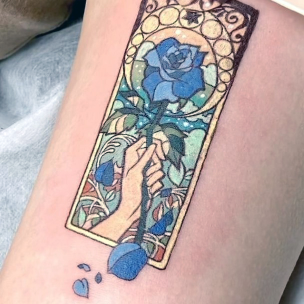 Marvelous Womens Tattoos Stained Glass