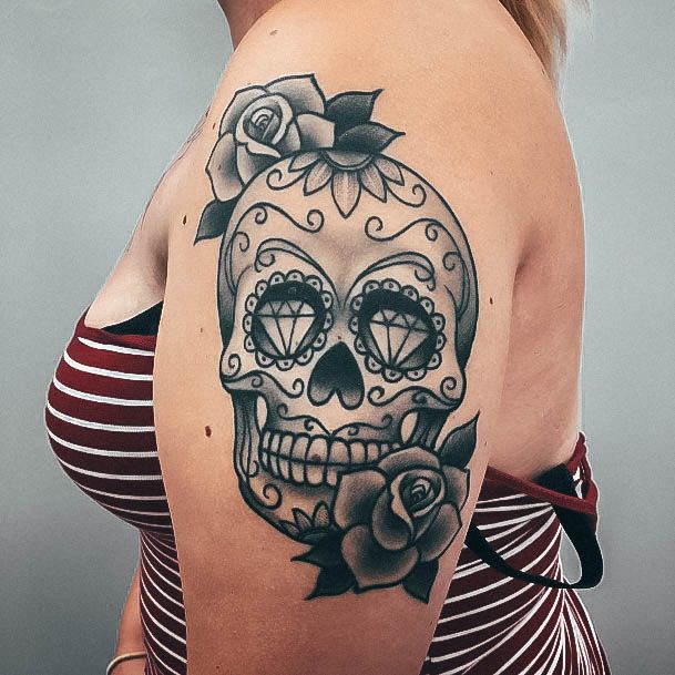 Marvelous Womens Tattoos Sugar Skull