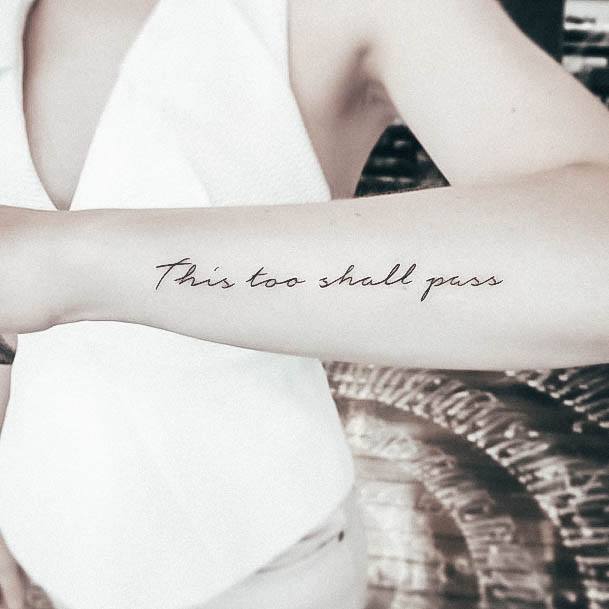 Marvelous Womens Tattoos This Too Shall Pass